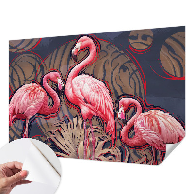 Samoljepljiva foto tapeta Ružičasti flamingosi