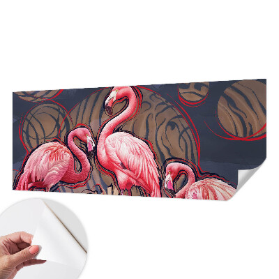 Samoljepljiva foto tapeta Ružičasti flamingosi