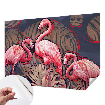 Samoljepljiva foto tapeta Ružičasti flamingosi