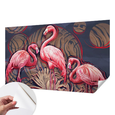 Samoljepljiva foto tapeta Ružičasti flamingosi