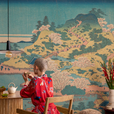 Samoljepljiva fototapeta za spavaću sobu Japanski krajolik