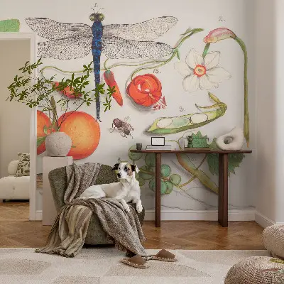 Dječja fototapeta s ilustracijom prirode prilagođene za dječju sobu