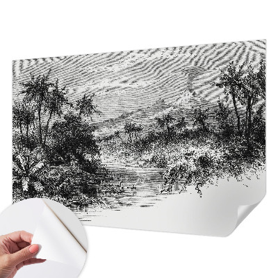 Samoljepljiva fototapeta za dnevni boravak Egzotična panorama