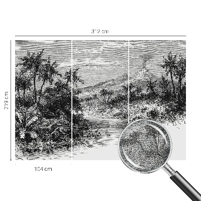 Samoljepljiva fototapeta za dnevni boravak Egzotična panorama