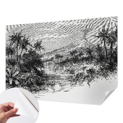 Samoljepljiva fototapeta za dnevni boravak Egzotična panorama