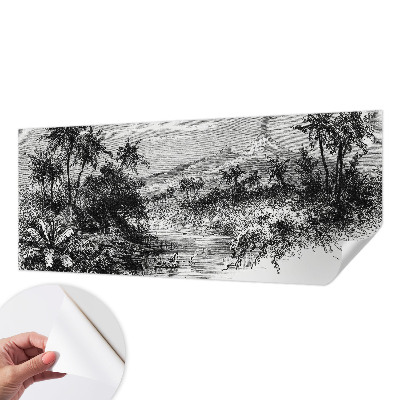 Samoljepljiva fototapeta za dnevni boravak Egzotična panorama