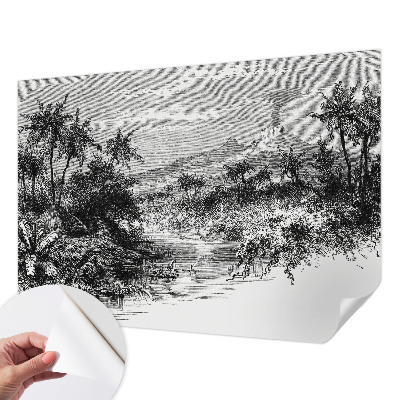 Samoljepljiva fototapeta za dnevni boravak Egzotična panorama