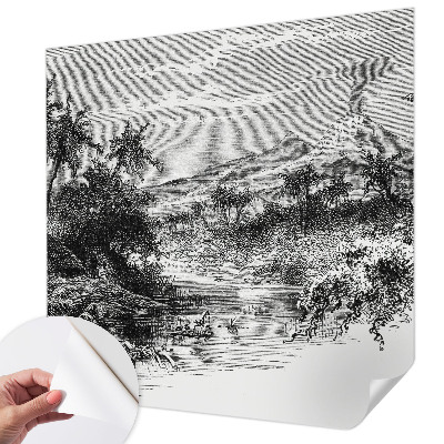 Samoljepljiva fototapeta za dnevni boravak Egzotična panorama