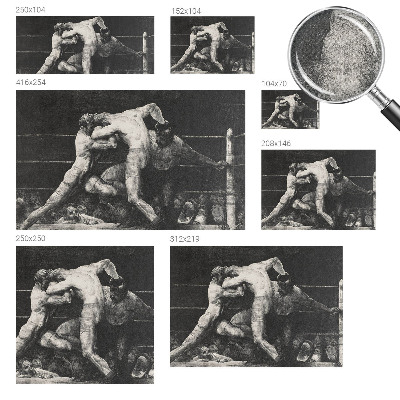 Samoljepljiva fototapeta za dnevni boravak Dvoboj boksača