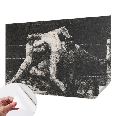 Samoljepljiva fototapeta za dnevni boravak Dvoboj boksača