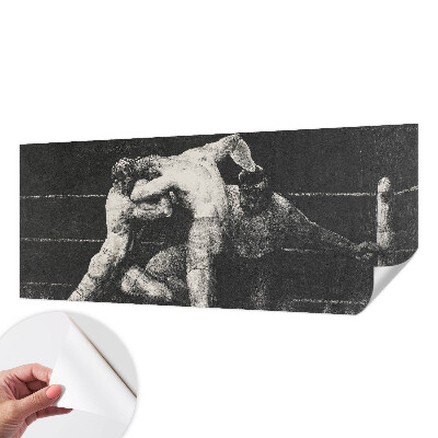 Samoljepljiva fototapeta za dnevni boravak Dvoboj boksača