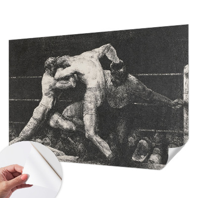 Samoljepljiva fototapeta za dnevni boravak Dvoboj boksača