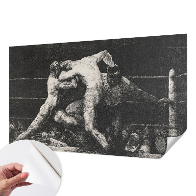 Samoljepljiva fototapeta za dnevni boravak Dvoboj boksača