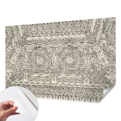 Foto tapeta za dječju sobu s klasičnim ukrasnim motivom