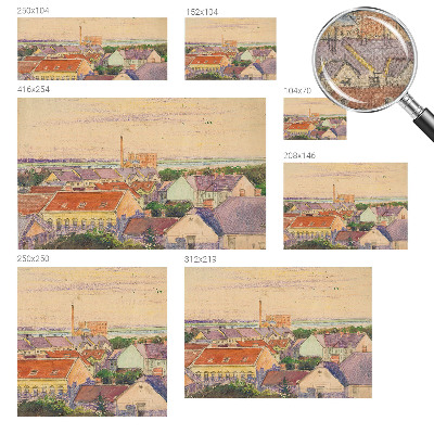 Dječja fototapeta Gradski krovovi