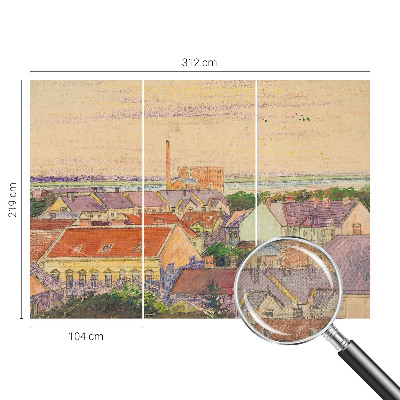 Dječja fototapeta Gradski krovovi
