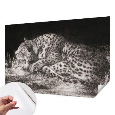 Zidna tapeta Leopard se odmara