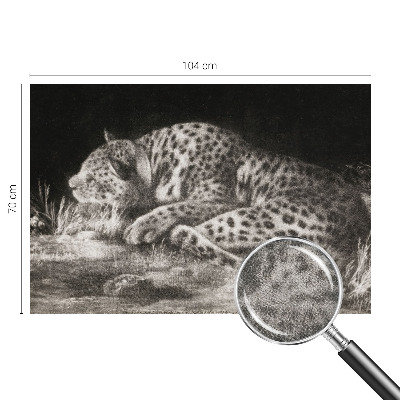 Zidna tapeta Leopard se odmara