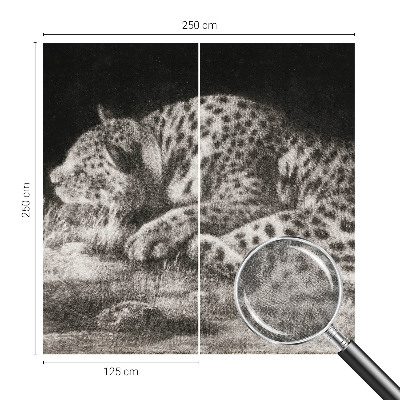 Zidna tapeta Leopard se odmara