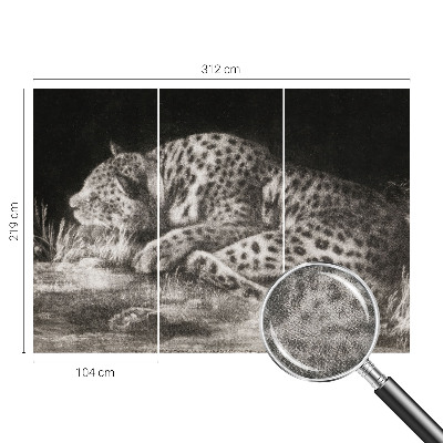 Zidna tapeta Leopard se odmara
