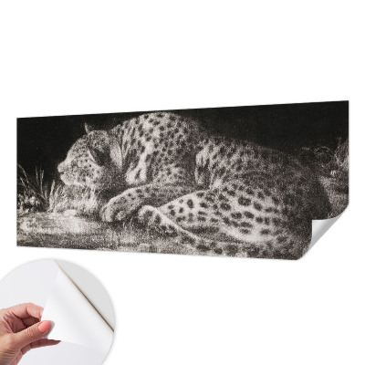 Zidna tapeta Leopard se odmara