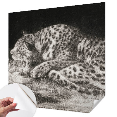 Zidna tapeta Leopard se odmara