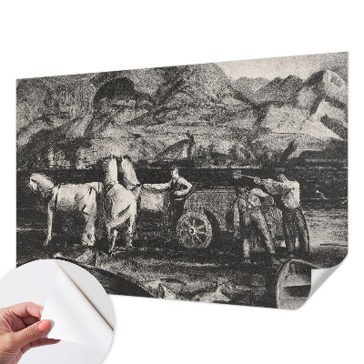 Samoljepljiva foto tapeta Seoska scena