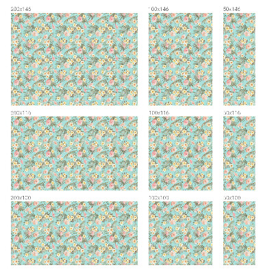 Mliječna folija za staklo vitraj Tropski uzorak