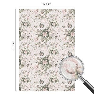 Samoljepljiva folija za staklo vitraj Cvjetna ljepota