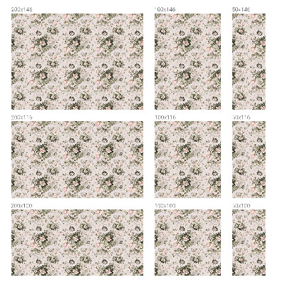 Samoljepljiva folija za staklo vitraj Cvjetna ljepota