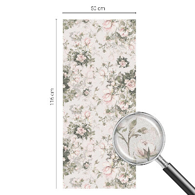 Samoljepljiva folija za staklo vitraj Cvjetna ljepota