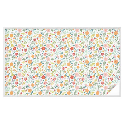 Mliječna folija za staklo vitraj Cvjetni uzorak