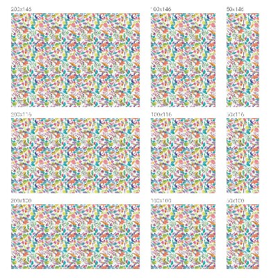 Folija za zaštitu od pogleda Šareni sastav