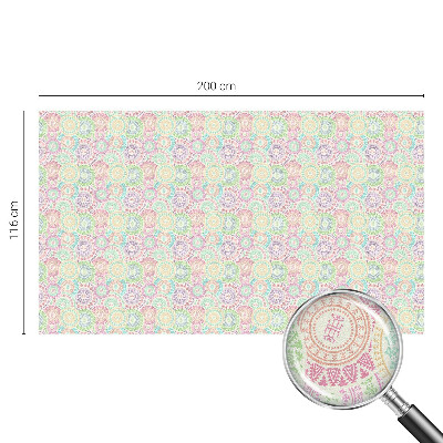 Samoljepljiva folija za staklo vitraj Šarene mandale