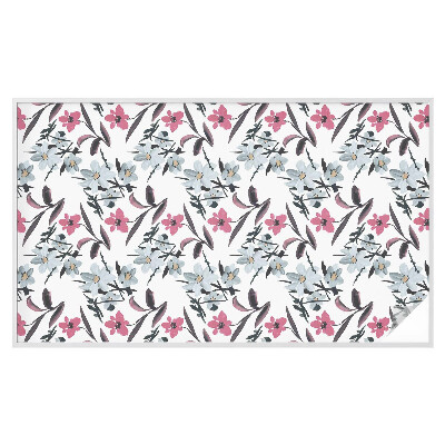 Mliječna folija za staklo vitraj Cvjetni uzorak