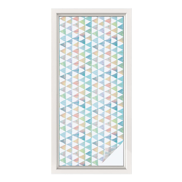 Samoljepljiva folija za staklo vitraj Geometrijski trokuti