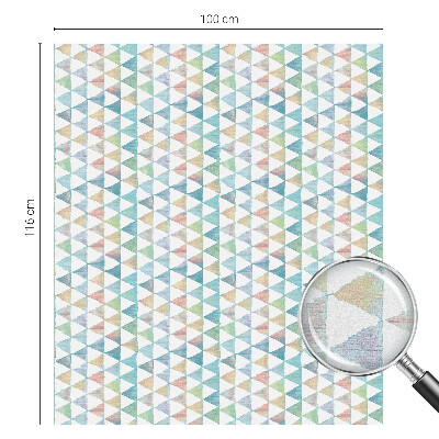 Samoljepljiva folija za staklo vitraj Geometrijski trokuti