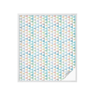 Samoljepljiva folija za staklo vitraj Geometrijski trokuti