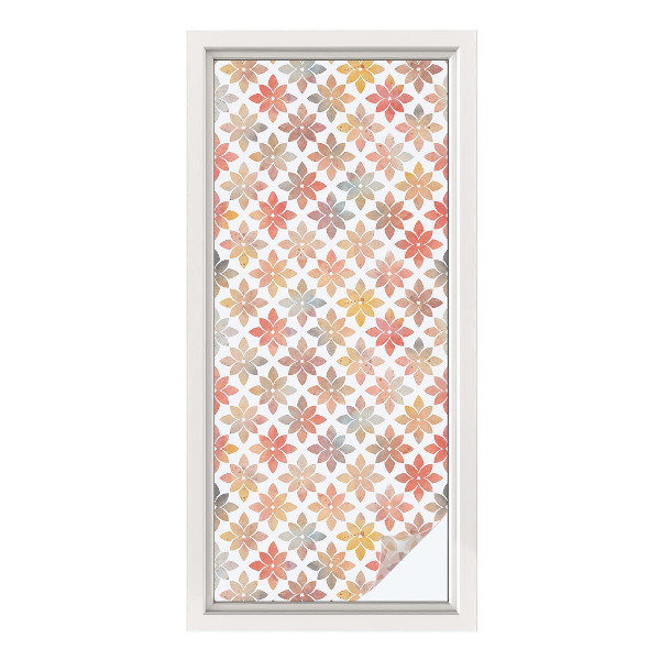 Samoljepljiva folija za staklo vitraj Cvjetna ljepota