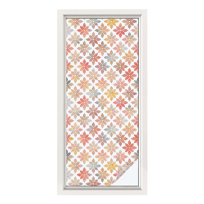 Samoljepljiva folija za staklo vitraj Cvjetna ljepota