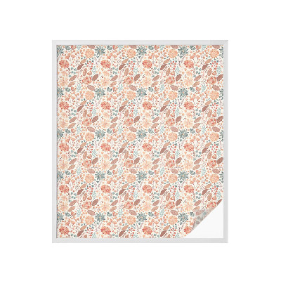 Mliječna folija za staklo vitraj Cvjetni aranžman