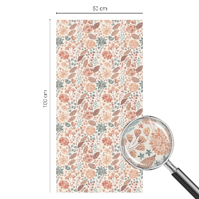 Mliječna folija za staklo vitraj Cvjetni aranžman