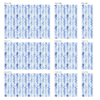 Folija za zaštitu od pogleda Plavi valovi