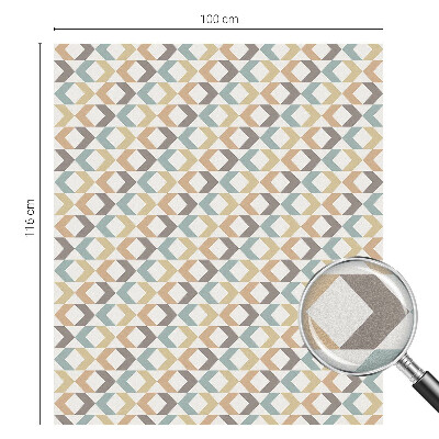 Mliječna folija za staklo vitraj Geometrijski rombovi