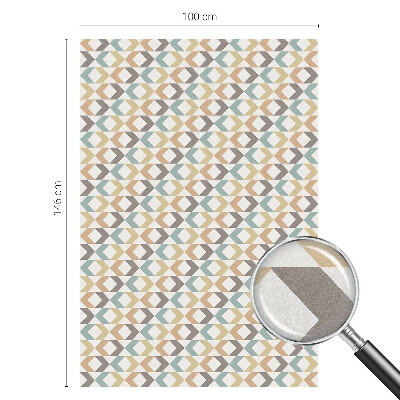 Mliječna folija za staklo vitraj Geometrijski rombovi