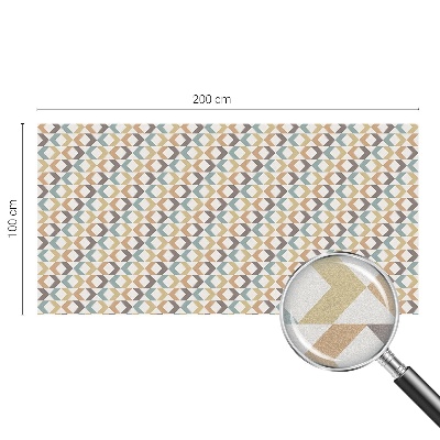 Mliječna folija za staklo vitraj Geometrijski rombovi