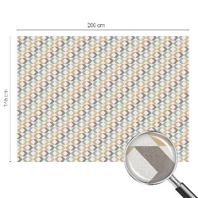 Mliječna folija za staklo vitraj Geometrijski rombovi