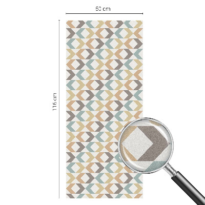 Mliječna folija za staklo vitraj Geometrijski rombovi