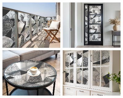 Folija za prozore zaštita od pogleda Geometrijski likovi