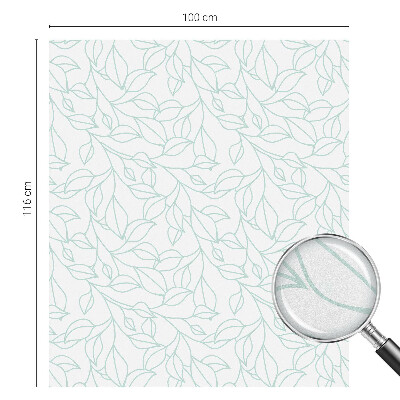 Samoljepljiva folija za staklo vitraj Nježno lišće